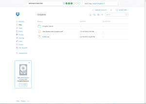 Thumbnail of screen shot of Dropbox