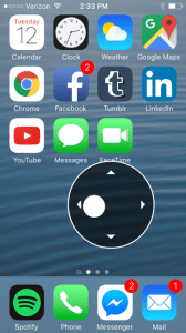 Screen shot of iOS Zoom Controller Panning