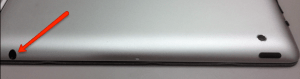 Image showing the iPad audio jack
